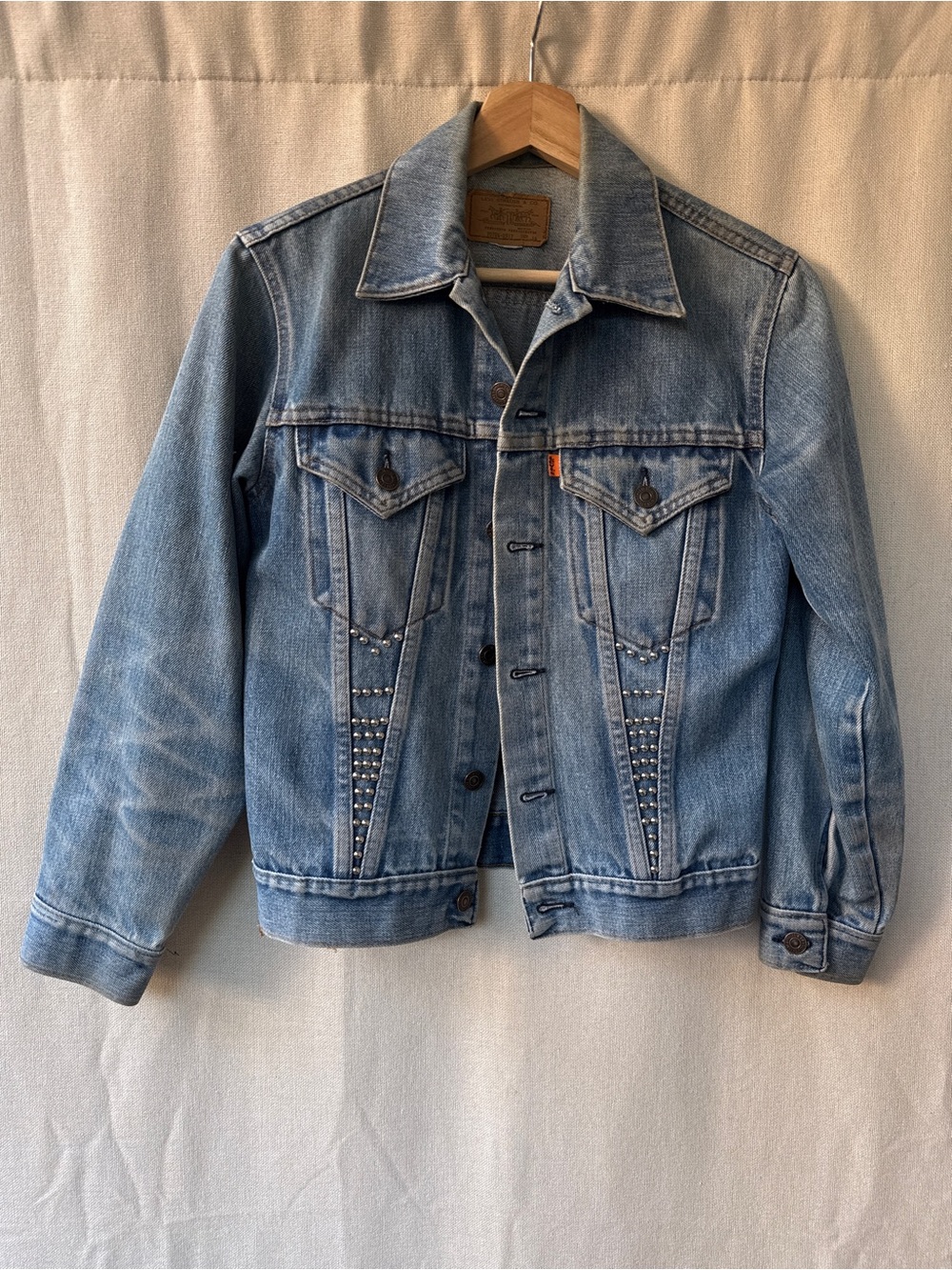 Levi's Light Blue Denim Jacket with Stud Accents